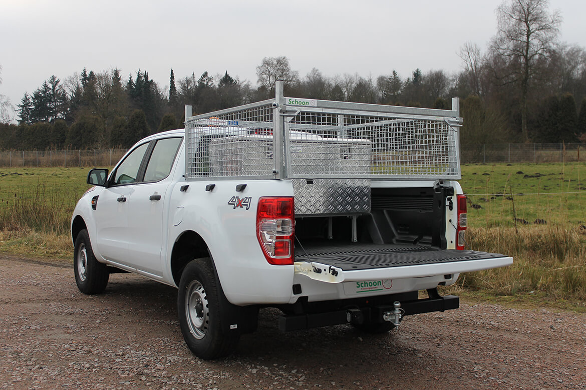 Pickup Werkspritsche mit Schoon Laubgitteraufsatz Pickup Werkspritsche Mit Schoon Laubgitteraufsatz