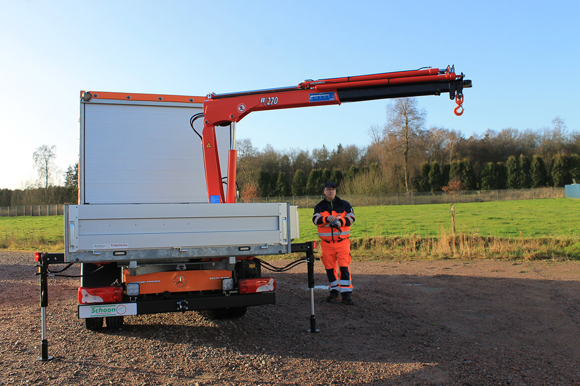 Schoon Pritsche Mit Kranaufbau Maxilift 270