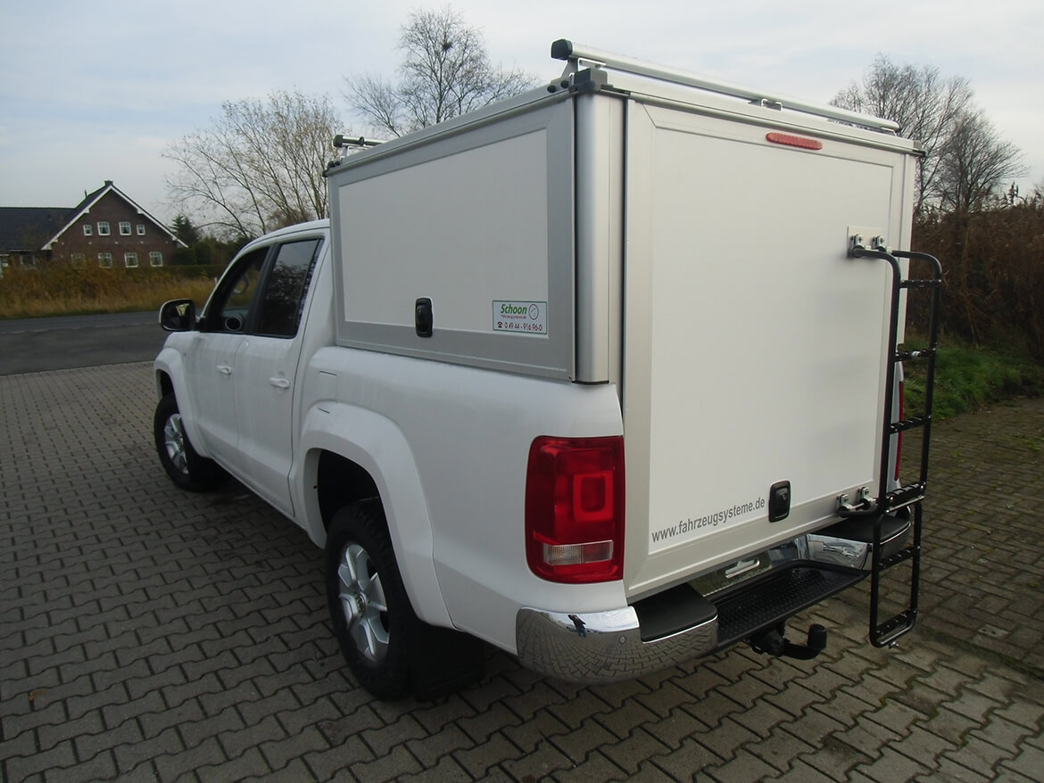 Ausklappbare Leiter an der Schoon Hardbox Ausklappbare Leiter An Der Schoon Hardbox