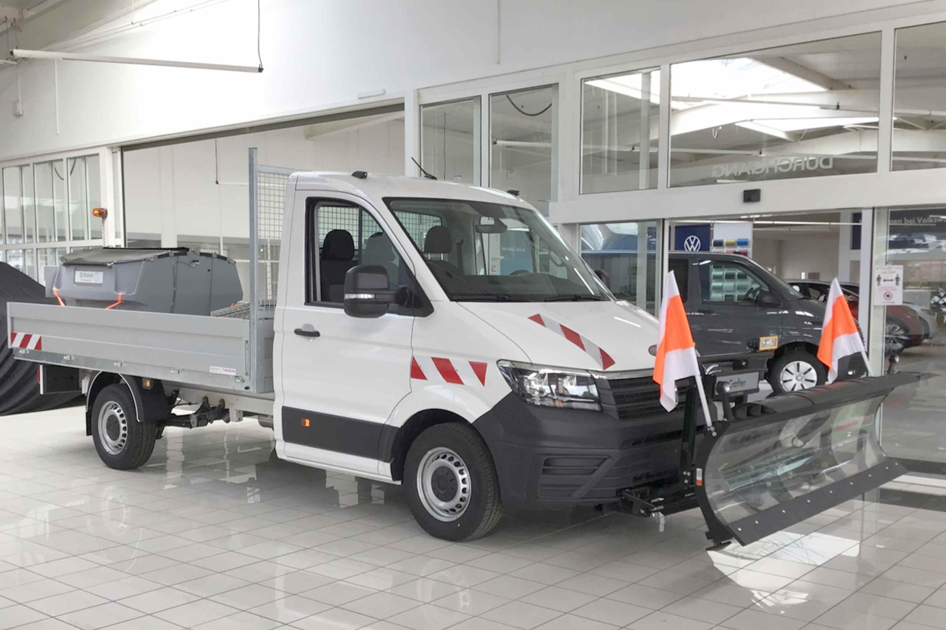 Autowelt Schuler VW Crafter 35 Pritsche Winterdienst Räumfahrzeug