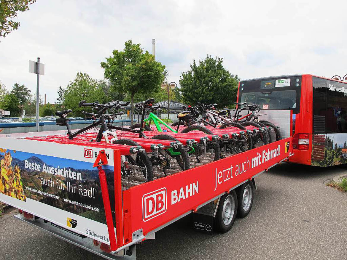 Fahrradanhänger für Linienbus, auch die Deutsche Bahn vertraut auf Schoon Fahrzeugsysteme