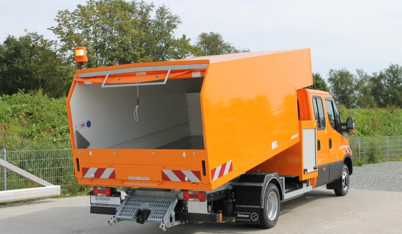 Iveco Daily, 5,2to., Awista, Heckkipper, Gerätekasten, hochgezogene Bordwände, Aluminium Dach, Planenrollo am Heck, RKL, Heckauftritt, Handgriff, AB1803797 (26)