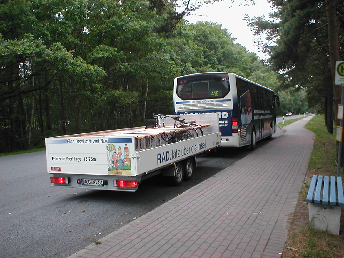 Rügener Fahrradanhänger, schnelles ein und ausladen von Fahrrädern