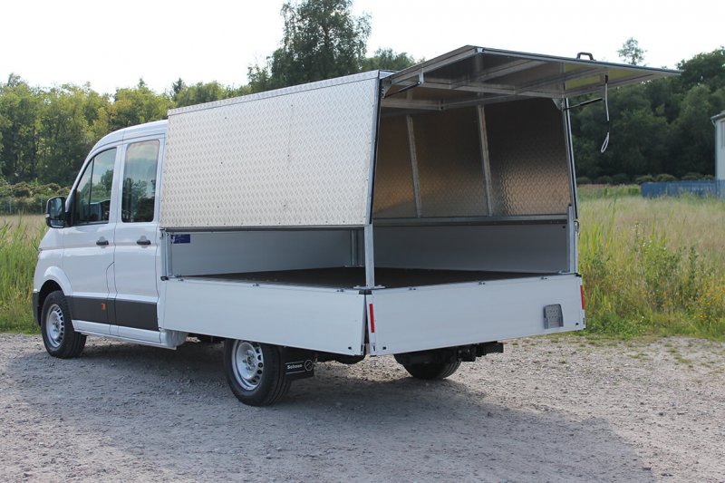 Volkswagen Crafter Werkspritsche mit Schoon ALU Hardtop