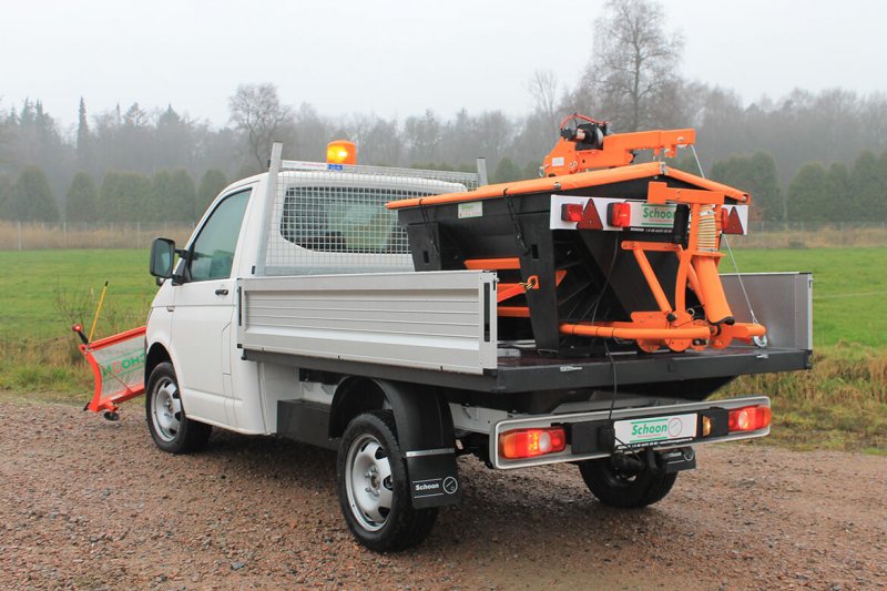 Volkswagen Nutzfahrzeuge Transporter Werkspritsche Mit Schoon Winterdienst, Kran Schneeschild, Streuer